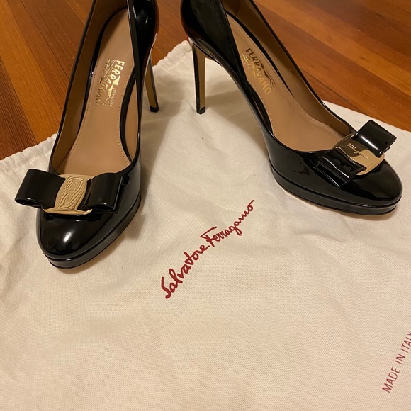 Salvatore Ferragamo Patent Leather Pumps - Picture 11 of 11